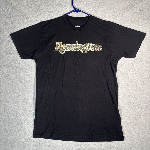 Remington T Shirt Men’s Size L Patriotic USA Grunge Guns Firearms Logo Hunting - Picture 1 of 12
